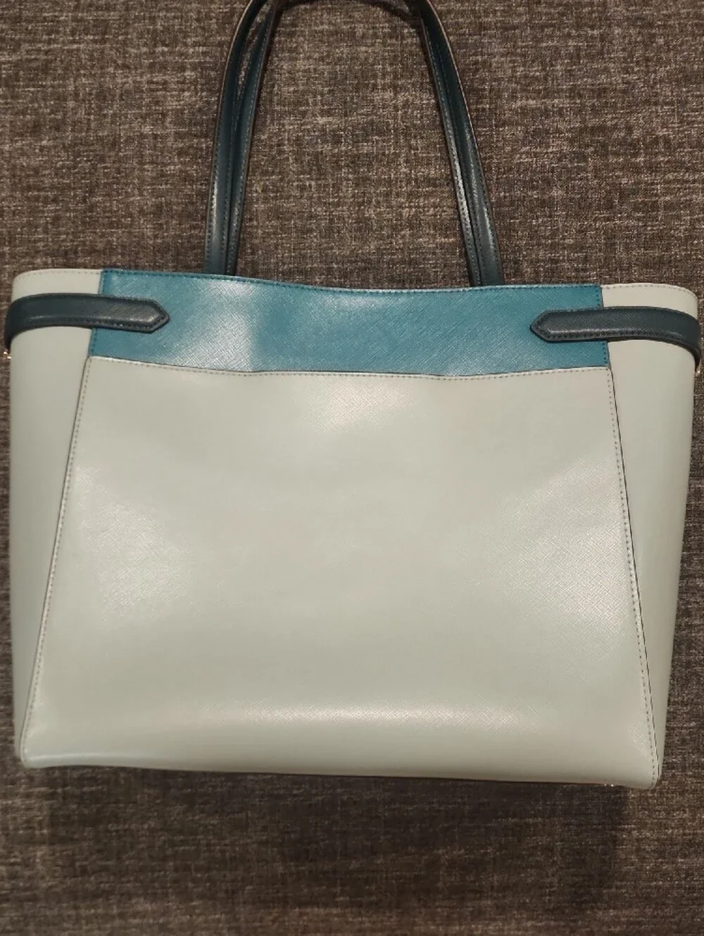 kate spade Mint and Teal Leather Top-Handle Tote